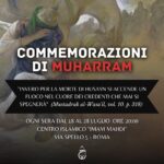 Roma: commemorazioni di Muharram (dal 18 al 28 luglio)