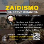 1 dicembre: Approfondimento su Zoom “Zaidismo. Una breve disamina”