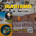 Domenica 19 gennaio, zoom: “Ibadismo: una breve disamina”