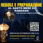 Zoom, mercoledì 26 febbraio: Regole e preparazione al santo mese di Ramadan