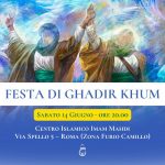 Roma, sabato 14 giugno: Festa di Ghadir