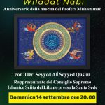 Roma, domenica 14 settembre: anniversario della nascita del Profeta (S)